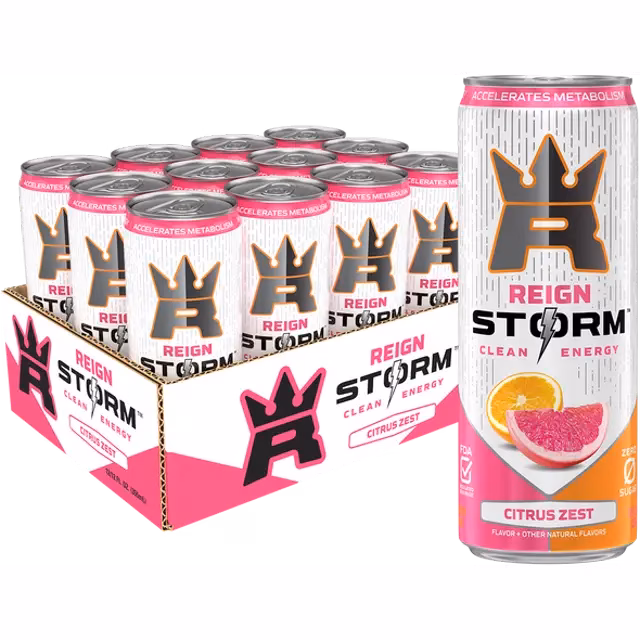 REIGN Storm Citrus Zest Energy Drink 12 Oz Can c4396a4e 60a5 43f2 ab7f fcd27c1d8640.af060fb5a79b5c1c10e9486b93fdf0d9