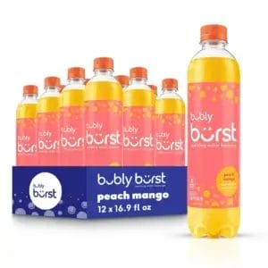 Bubly Burst Peach Mango, 16.9 Oz Bottle
