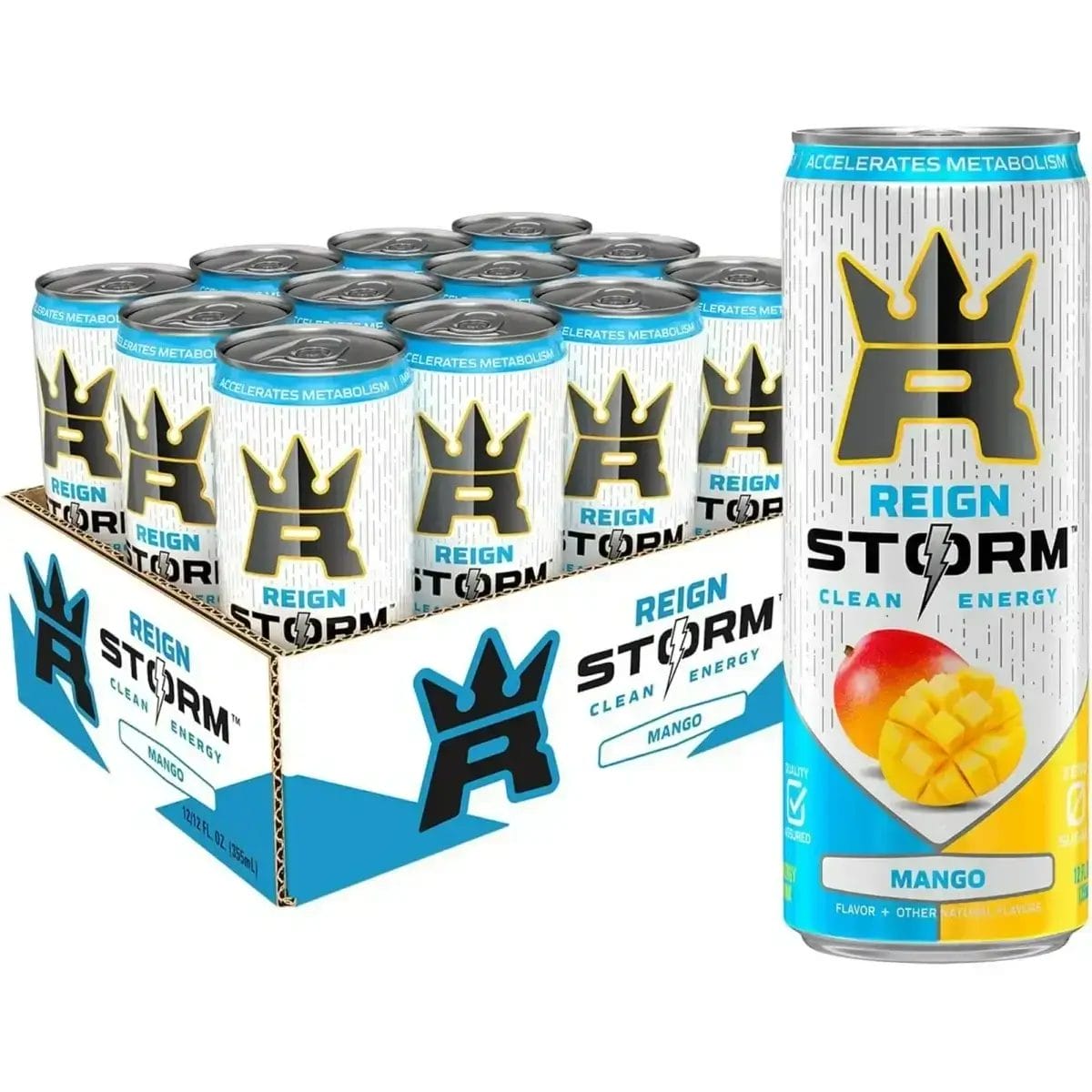 Reign Storm Clean Energy Mango Cans, 12 Oz Can