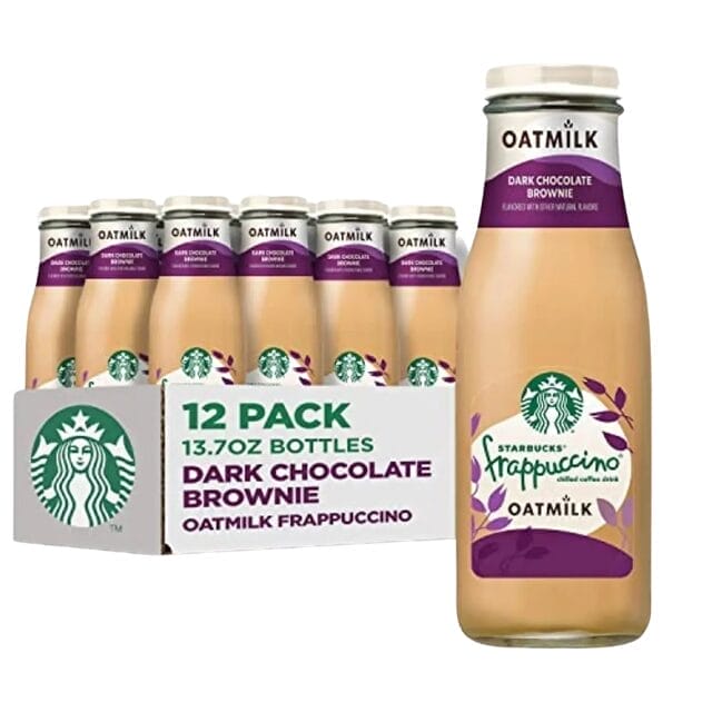 Starbucks Frappuccino Oat Milk Dark Chocolate Brownie, 13.7 Oz Glass Bottle