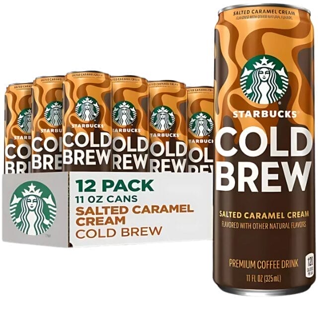 Starbucks Cold Brew Salted Caramel Cream, 11 Oz Can