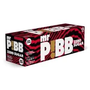 Mr Pibb Zero Sugar, 12 Oz Can