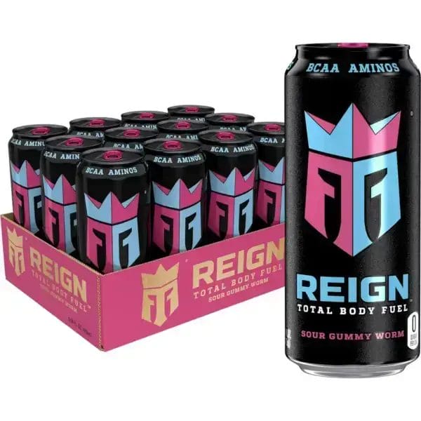 REIGN Sour Gummy Worm, 16 Oz Can