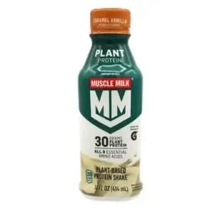 Muscle Milk Plant Protein Caramel Vanilla 30G Protein, 14 Oz Bottle
