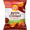 Lay's Kettle Cooked Potato Chips, 40% Less Fat Applewood Smoked BBQ, 1.37 Oz Bag/64 Count