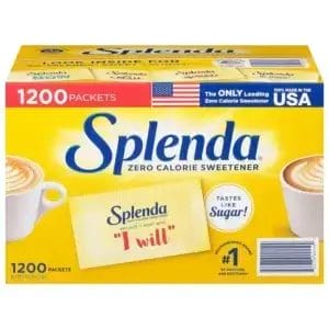 Splenda Zero Calorie Sweetener, 1 Gram Packets – 1200/Case