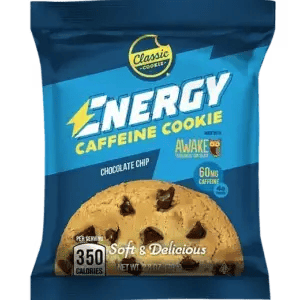 Classic Cookie Energy Caffeine Cookie Made with Awake Caffeinated Chocolate, 2.8 Oz Bags/48