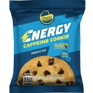 Classic Cookie Energy Caffeine Cookie Made with Awake Caffeinated Chocolate, 2.8 Oz Bags/48