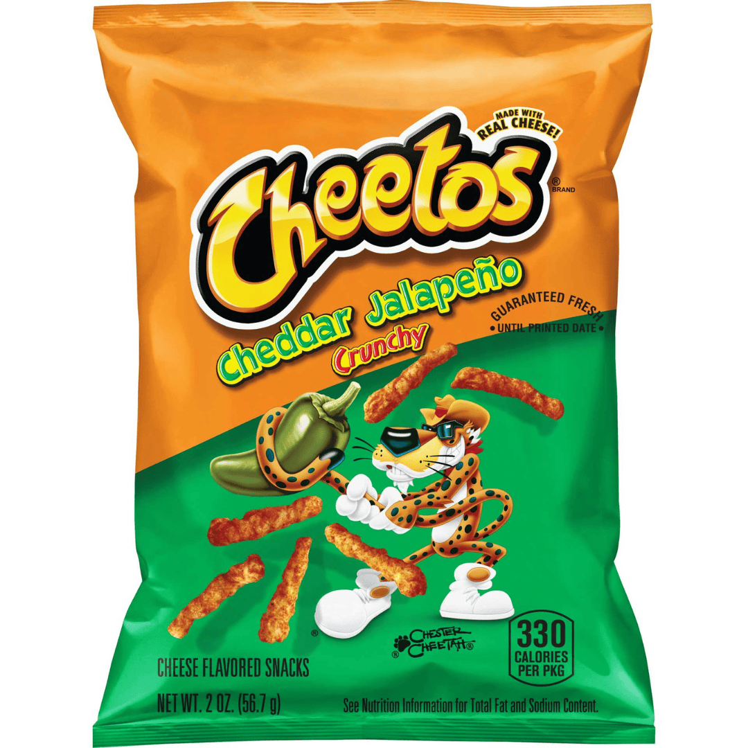 Cheetos Crunchy jalapeno Cheddar Flavored Snacks