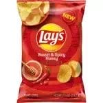 Lay's Sweet & Spicy Honey Flavored Chips, 2.5 Oz Bag/24 Count