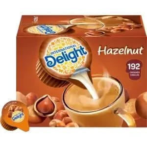 International Delight Hazelnut Mini Creamer Singles, 1 Box/ 192 Total