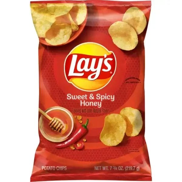 Lay's Sweet & Spicy Honey Flavored Chips XVL, 2.25 Oz Bags/24