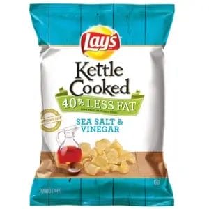 Lay's Kettle Salt & Vinegar Potato Chips, 1.375 Oz – 64