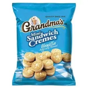 Grandma's Vanilla Creme Mini Cookies, 2.12 Oz Bags/60