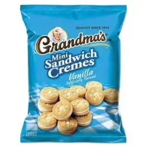Grandma's Vanilla Creme Mini Cookies, 2.12 Oz Bags/60