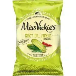 Miss Vickie's Spicy Dill Pickle Kettle Potato Chips, 1.3 Oz Bags/ 64