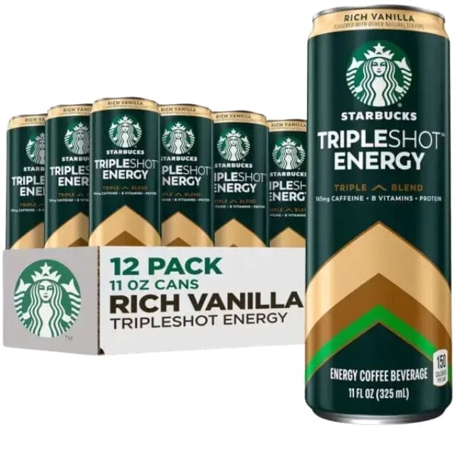 Starbucks Tripleshot Energy Vanilla Coffee , 11 Oz Can