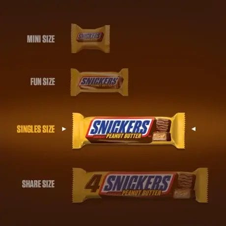 Snickers Peanut Butter Squared Singles Size Chocolate Candy Bars