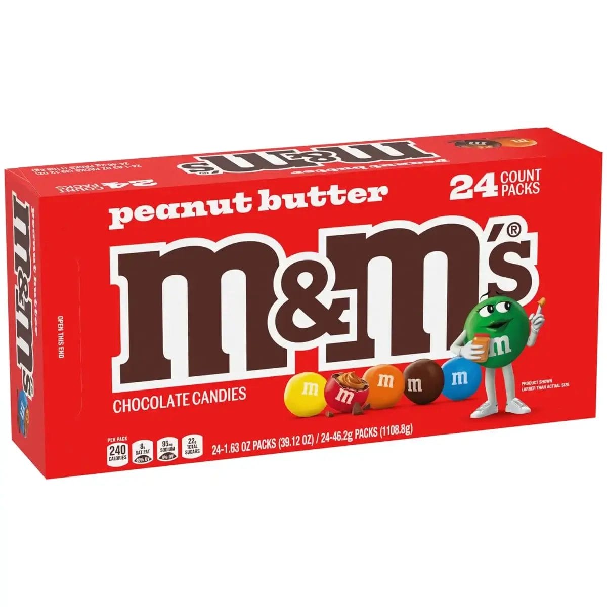 M&M's Peanut Butter Milk Chocolate Pieces, 1.63 Oz Bags
