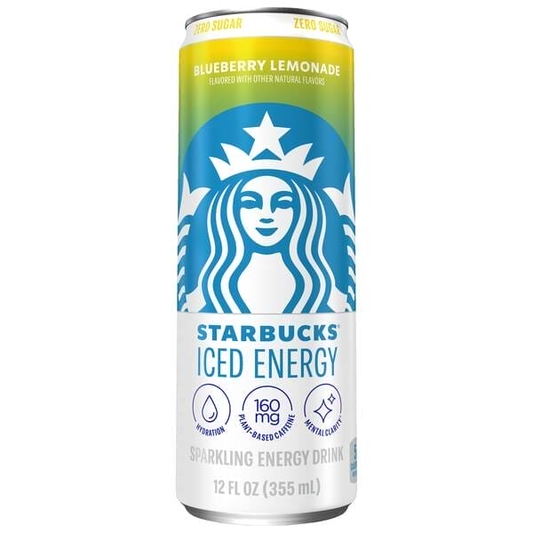 Starbucks Iced Energy Blueberry Lemonade, 12 Oz Can