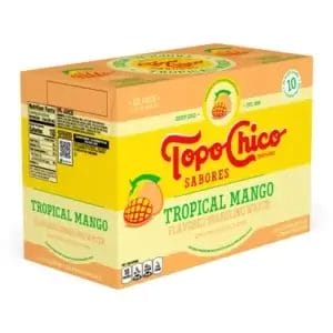 Topo Chico Sabores Tropical Mango Sparkling Water, 12 Oz Can