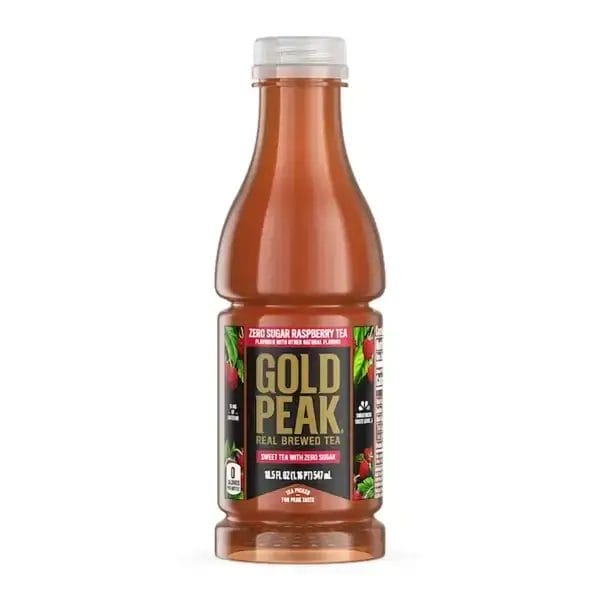 Gold Peak Zero Sugar Raspberry Tea,18.5 Oz Bottle