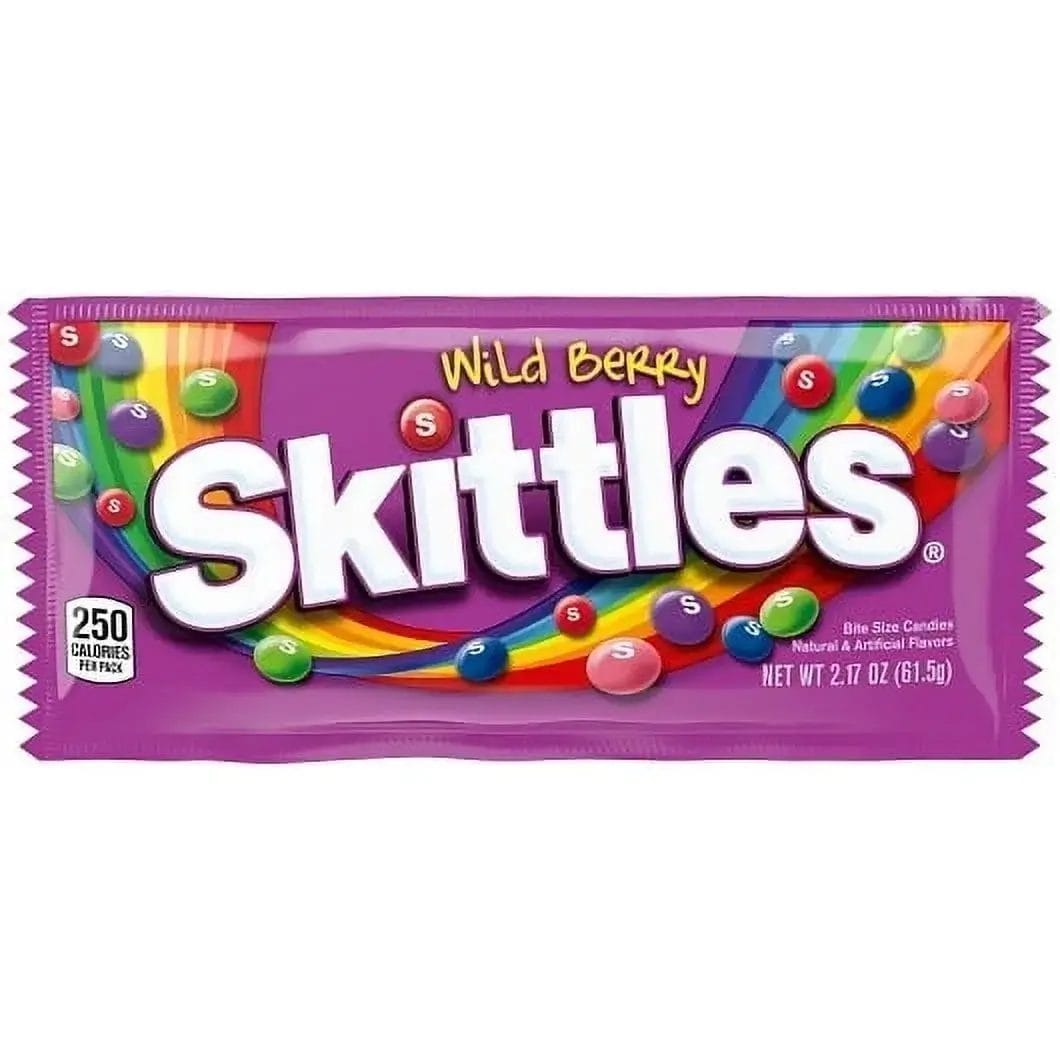 Skittles Bite Size Wild Berry Candy, 2.17 Oz Bags