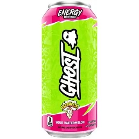 GHOST ENERGY Zero Sugars Warhead Watermelon, 16 Oz Can