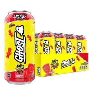 GHOST ENERGY Zero Sugars Sour Patch Redberry, 16 Oz Can