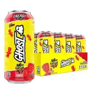GHOST ENERGY Zero Sugars Sour Patch Redberry, 16 Oz Can