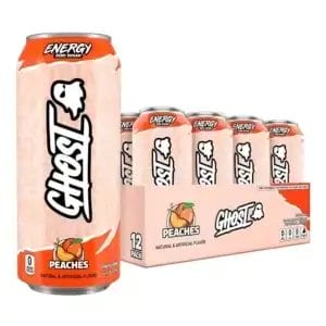 GHOST ENERGY Zero Sugars Peaches 16 Oz Can