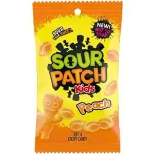 Sour Patch Kids Peach Soft and Chewy Candy, 8.07 Oz Bags