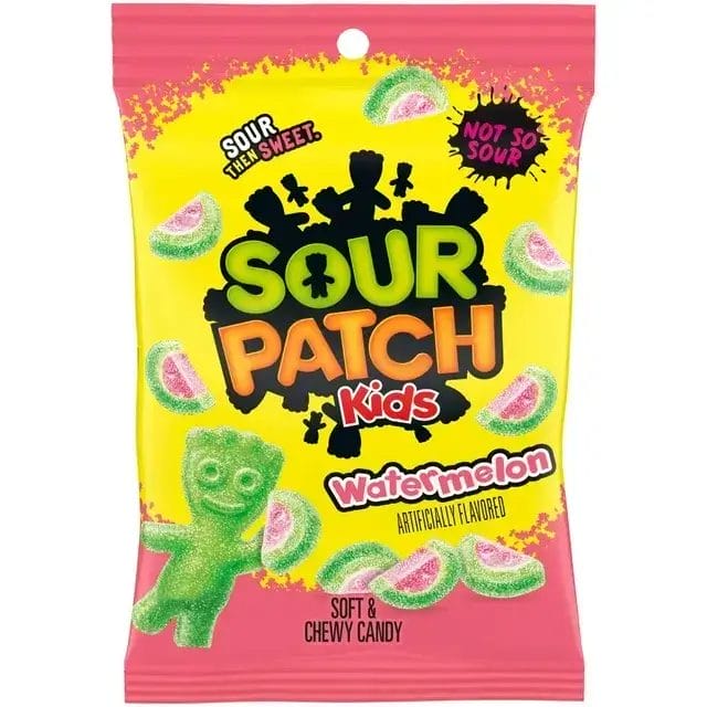 Sour Patch Kids Watermelon Soft and Chewy Candy, 2 Oz Bags