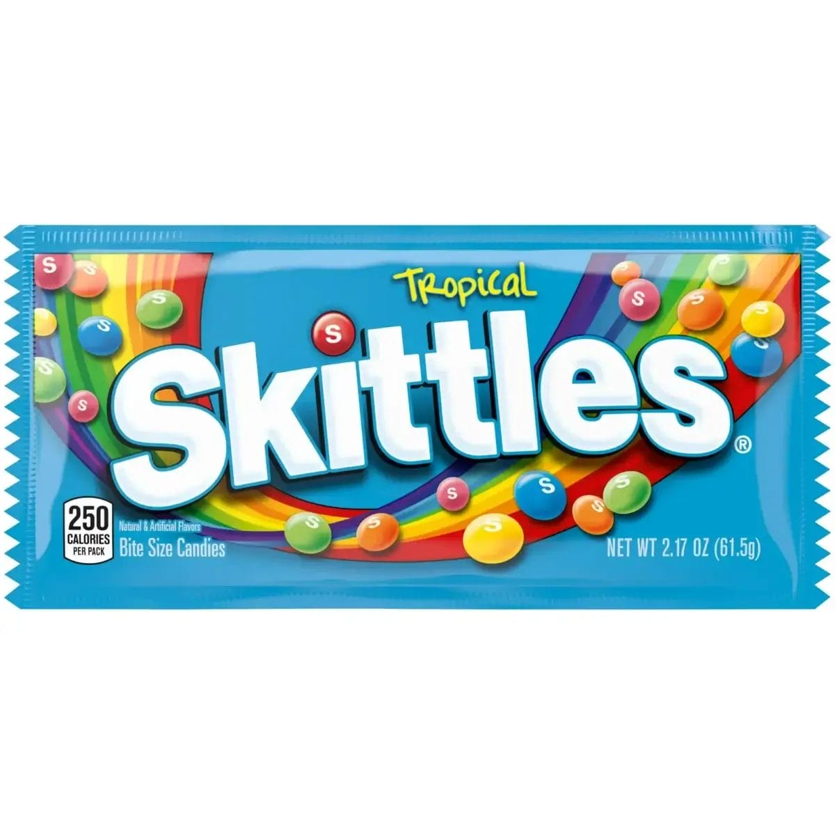 Skittles Bite Size Tropical Candy, 2.17 Oz Bags