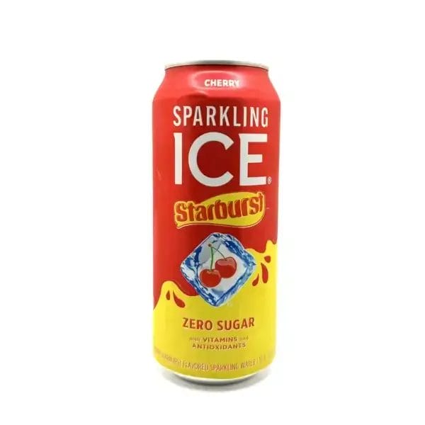 Sparkling Ice Sparkling Water, Starburst Cherry , 16 Oz Can