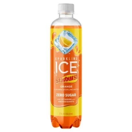 Sparkling Ice STARBURST Orange, 17 Oz Bottle
