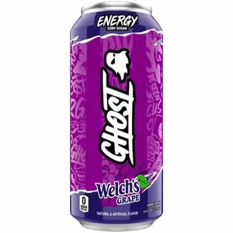 GHOST ENERGY Zero Sugars Grape, 16 Oz Can