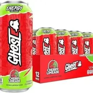 GHOST Cherry Limeade Energy Drink 16 Oz Cans