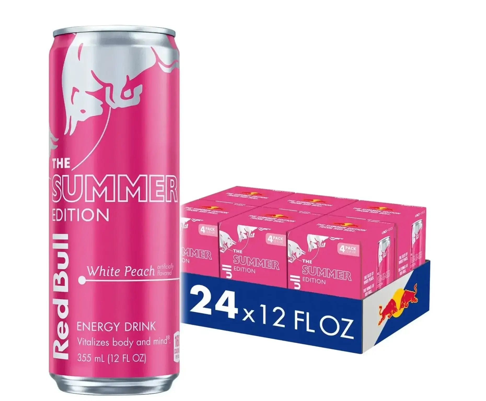 Red Bull White Peach Energy Drink, 12 Oz Can
