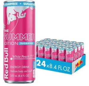 Red Bull White Peach Sugar Free Energy Drink, 8.4 Oz Can
