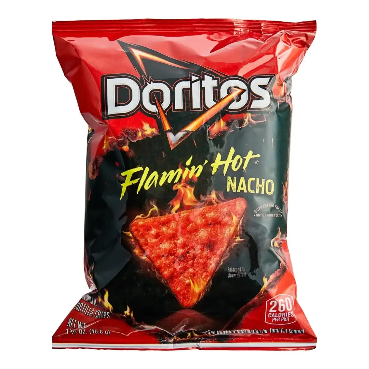 Doritos Nacho Flamin' Hot Tortilla Chips, 1.75 Oz Bags/64