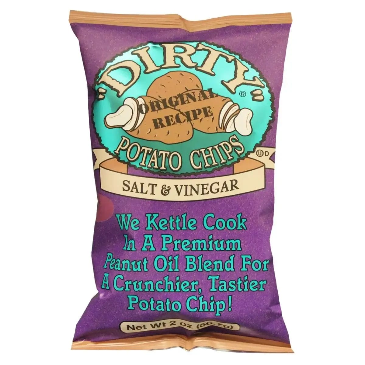 Dirty's Salt and Vingar Kettle, 2 Oz Bags/25