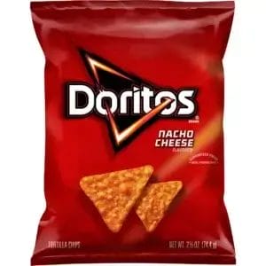 Doritos Nacho Cheese Flavored Tortilla Chips, 2.5 Oz Bags/24