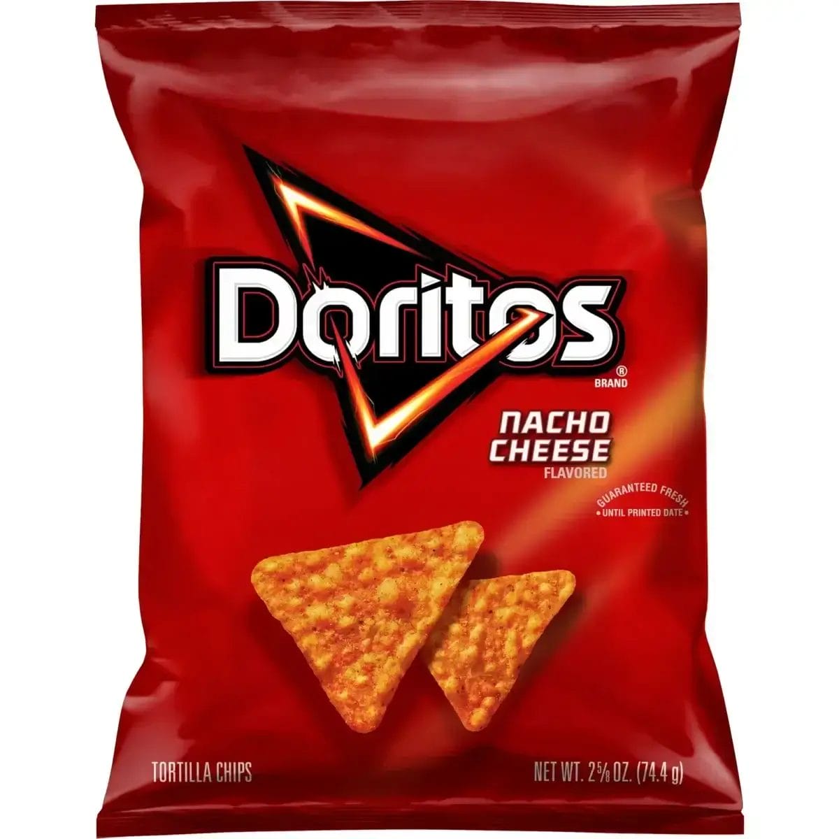 Doritos Nacho Cheese Flavored Tortilla Chips, 2.5 Oz Bags/24