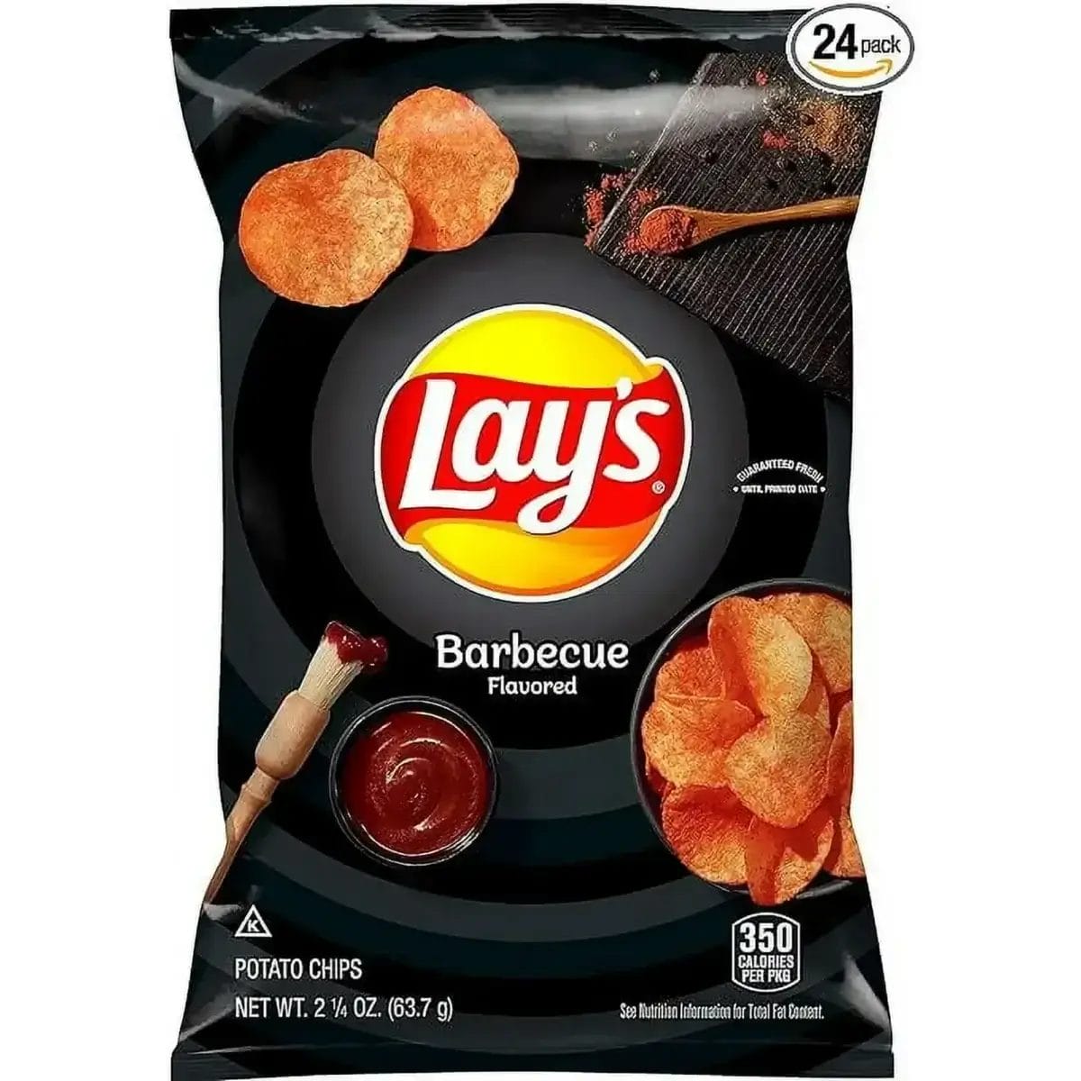 Lay's BBQ Potato Chips, 2.25 Oz Bags/24