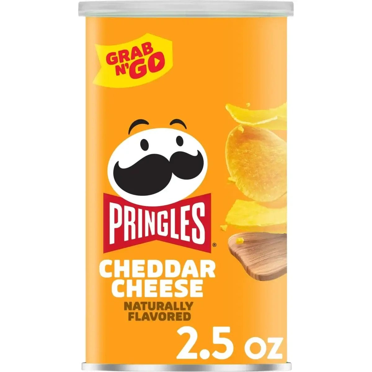 Pringles Cheddar Cheese Potato Crisps Chips, 2.5 Oz - Pack/12
