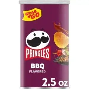 Pringles Barbecue Potato Crisps Chips, 2.5 Oz - Pack/12