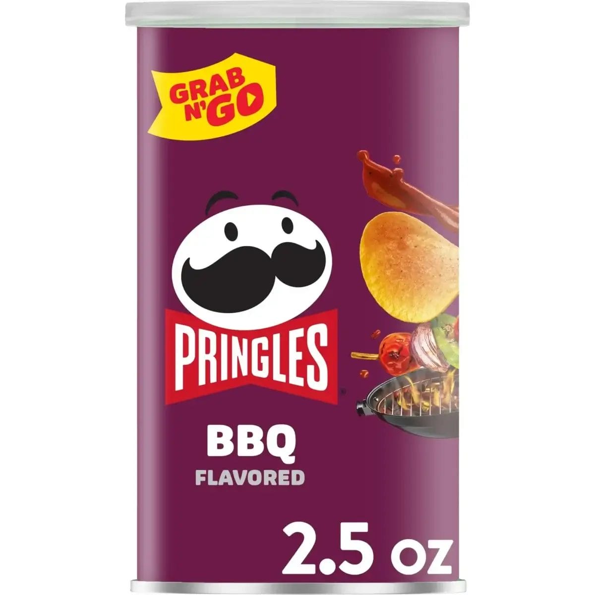 Pringles Barbecue Potato Crisps Chips, 2.5 Oz - Pack/12