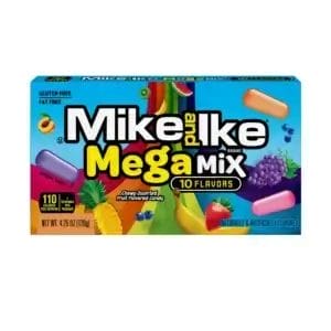 Mike & Ike Mega Mix Fruity Chewy Candy, 4.25 Oz Bags 12/Pack