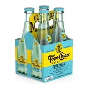 Topo Chico Mixer Club Soda Sparkling Water, 7.1 Oz Glass Bottles
